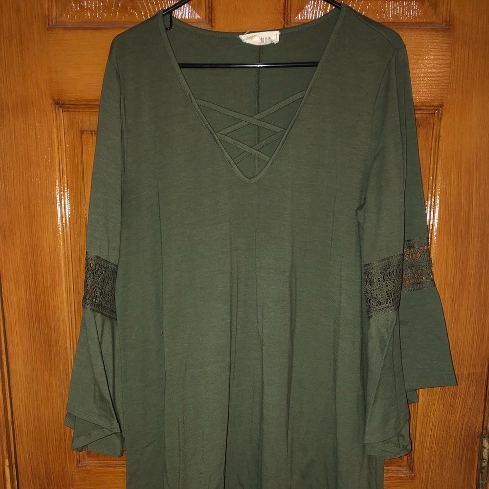 Army green dress